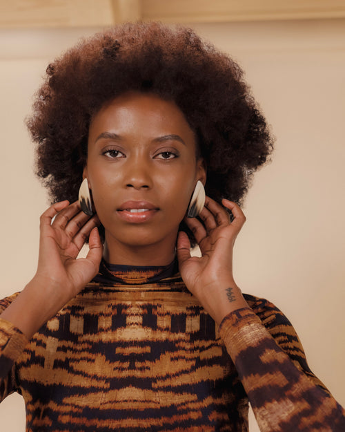 Clementine Horn Earrings