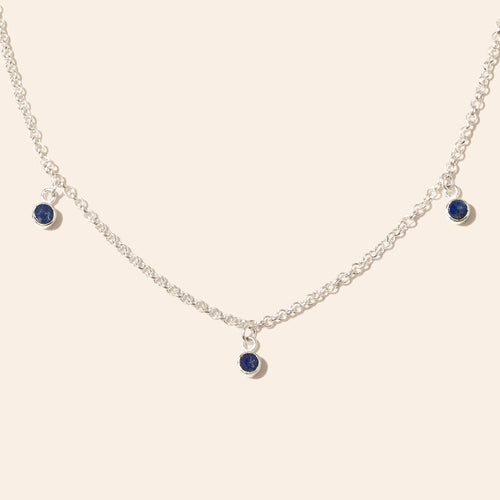 Mason Lapis Charm Necklace
