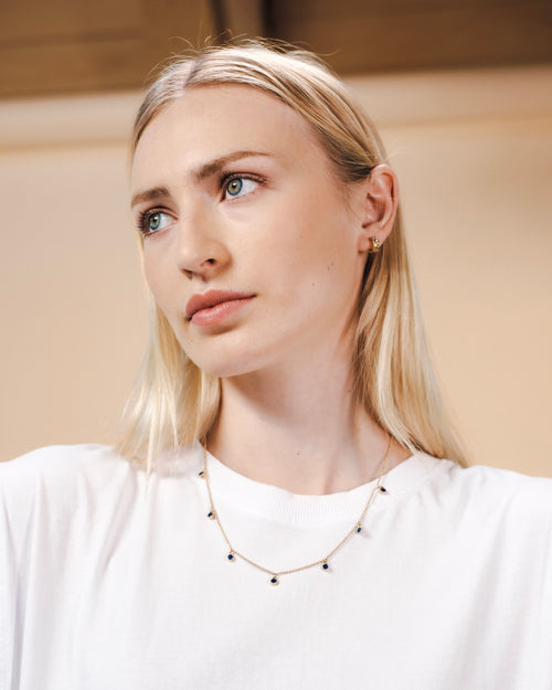 Mason Lapis Charm Necklace