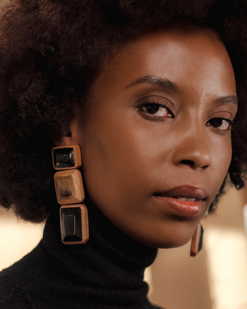 Simone Horn Earrings
